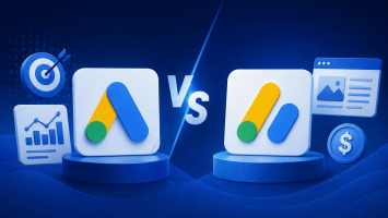 Ilustración comparativa entre Google Ad Manager y AdSense